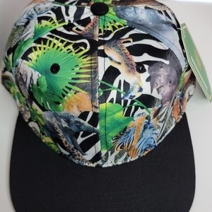 ``H25721 NWT Professional Style Plain Animal Print Baseball Cap - Wild Animals